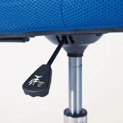 CLIDE BLEU - Fauteuil de bureau bleu pour enfant avec roulettes