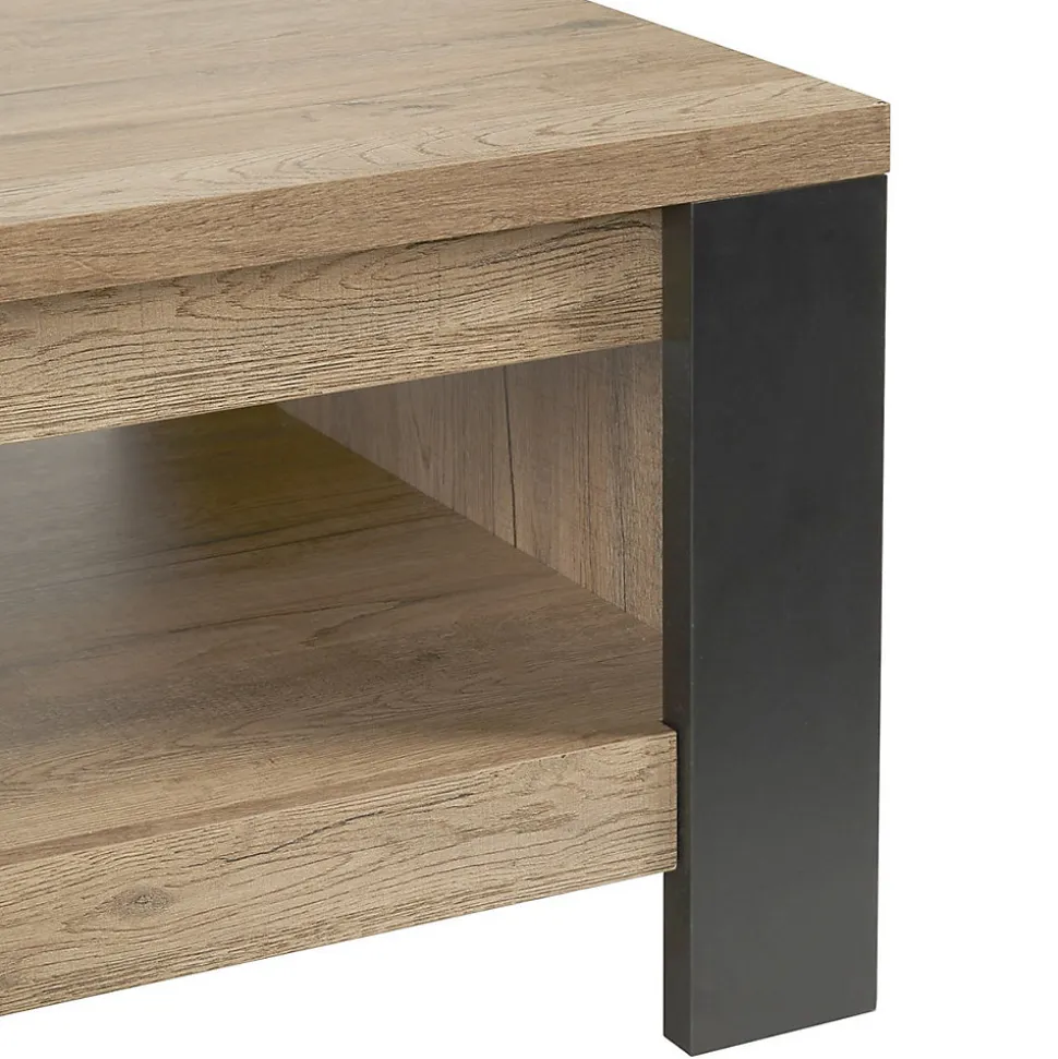 CLODIUS - Ensemble Salon Meuble TV et Table Basse 1 Tiroir et 1 Niche
