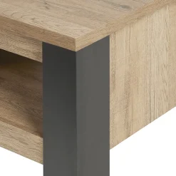 CLODIUS - Ensemble Salon Meuble TV et Table Basse 1 Tiroir et 1 Niche