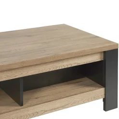 CLODIUS - Ensemble Salon Meuble TV et Table Basse 1 Tiroir et 1 Niche