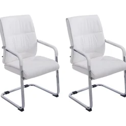 -CLP-Lot de 2 Chaises Cantilever XXL Anubis en Similicuir avec accoudoirs-Array
