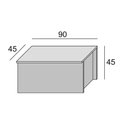 Coffre Avec Grand Compartiment De Rangement Blanc Et Chêne