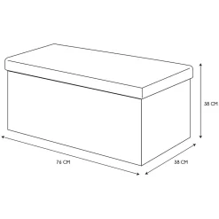 Coffre banc pliable en polyuréthane patchwork Helsinki