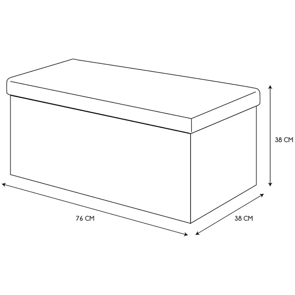 Coffre banc pliable en polyuréthane patchwork Helsinki