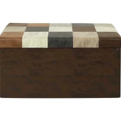 Coffre banc pliable en polyuréthane patchwork Helsinki
