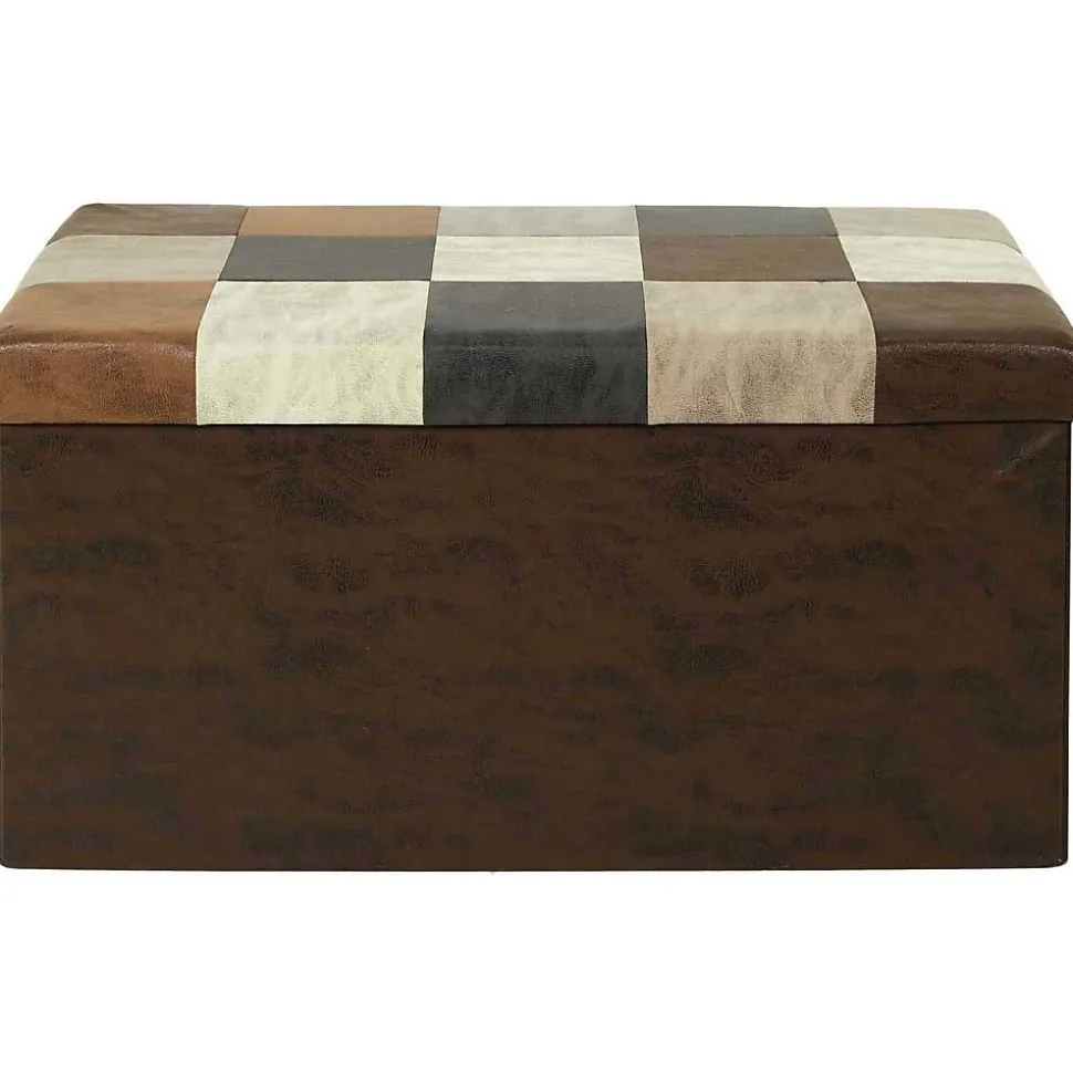 Coffre banc pliable en polyuréthane patchwork Helsinki