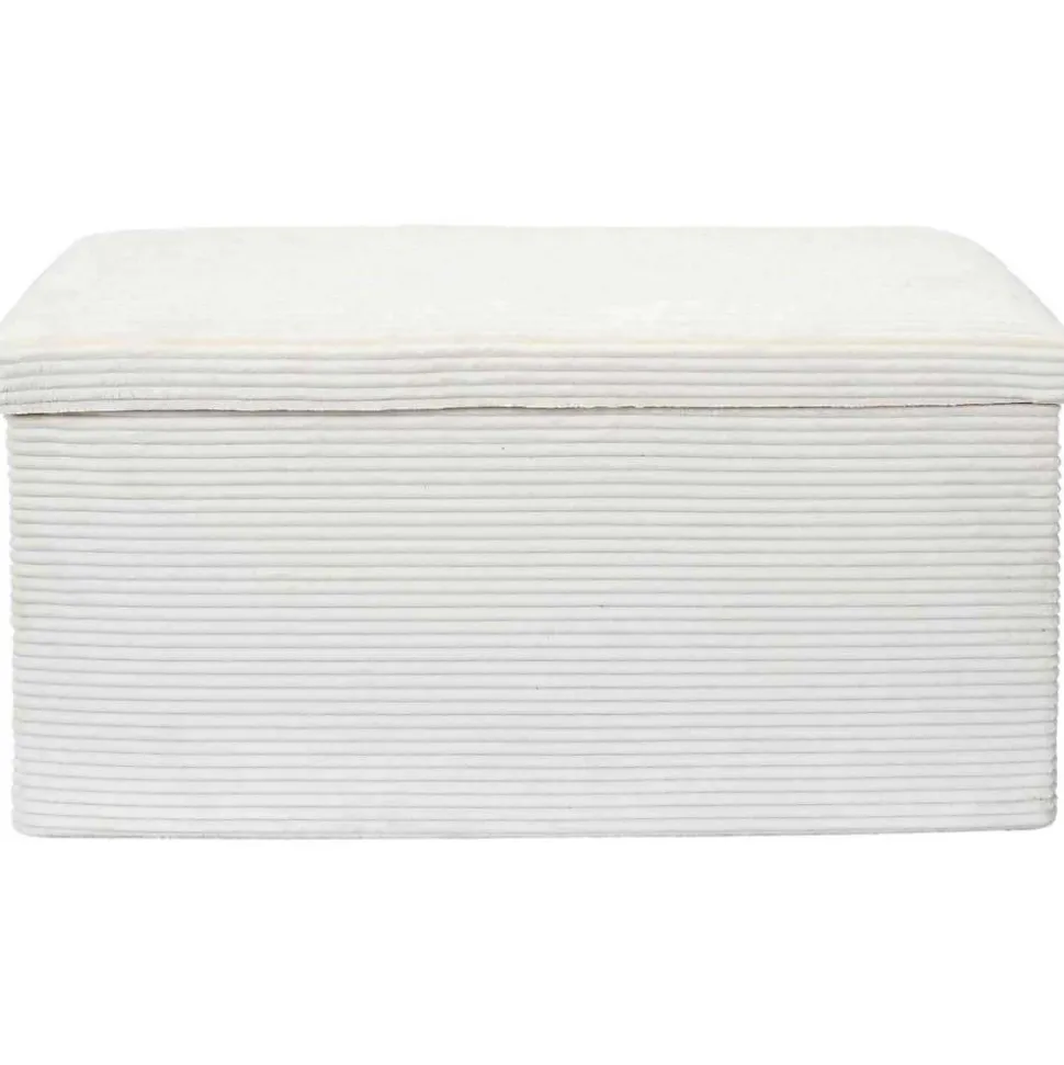 Coffre banc pliable en velours côtelé Scott