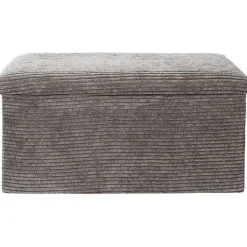 Coffre banc pliable en velours côtelé Scott