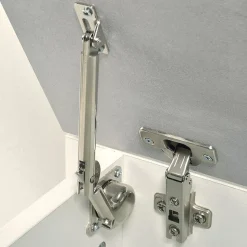 Coffre Blanc Avec Siège À Effet Béton Et Compartiment De Rangement