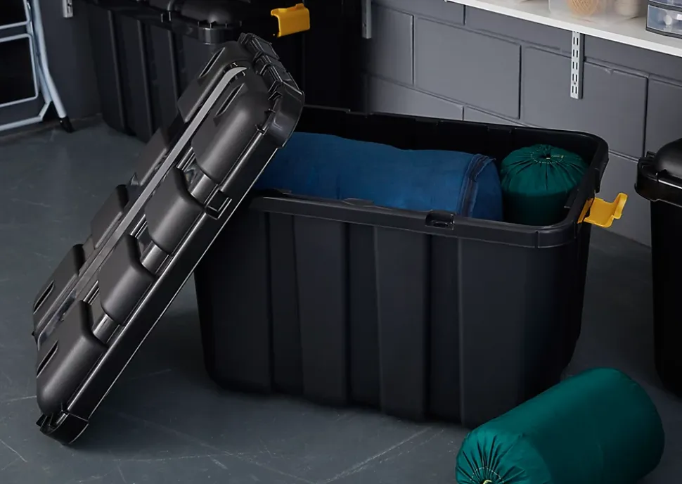Coffre en plastique Skyda noir 149 L