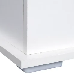 Coffre malle de rangement coffre à jouets dim. 100L x 40l x 40H cm panneaux particules blanc