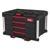 Coffret 4 tiroirs PACKOUT Milwaukee 4932493189 polymère noir 564 x 414 x 363 mm