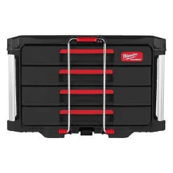 Coffret 4 tiroirs PACKOUT Milwaukee 4932493189 polymère noir 564 x 414 x 363 mm