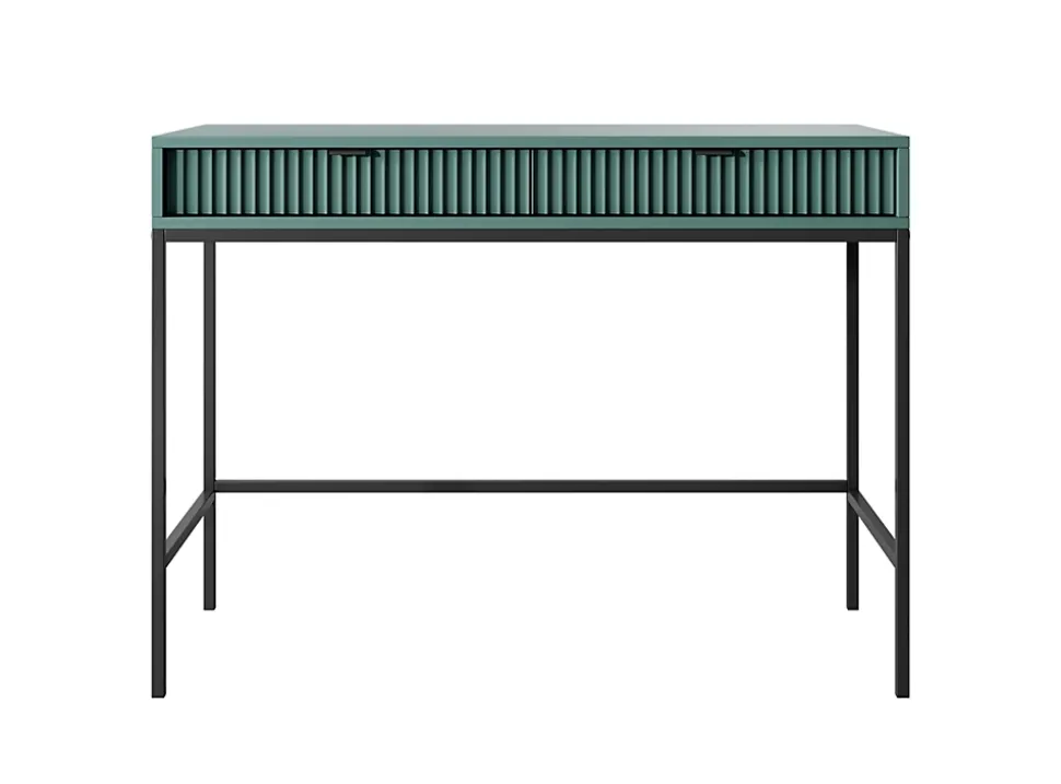 Coiffeuse : 2 tiroirs, labrador, noir, 104 x 78 x 50 cm