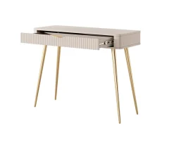 Coiffeuse : Beige, 100 x 38 x 78 cm