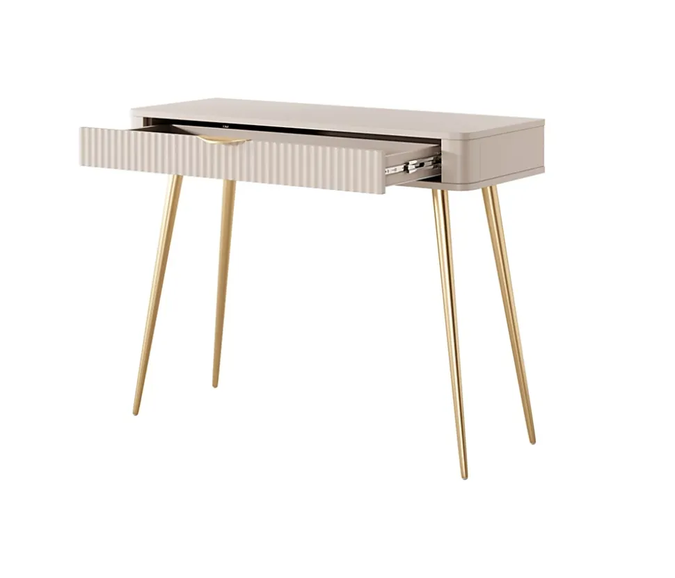 Coiffeuse : Beige, 100 x 38 x 78 cm