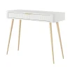 Coiffeuse : Blanc, 100 x 38 x 78 cm
