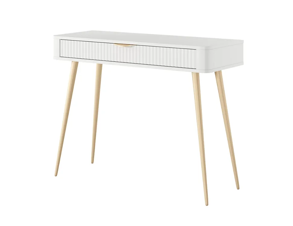 Coiffeuse : Blanc, 100 x 38 x 78 cm