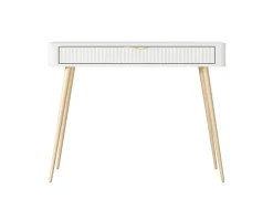 Coiffeuse : Blanc, 100 x 38 x 78 cm