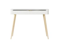 Coiffeuse : Blanc, 100 x 38 x 78 cm