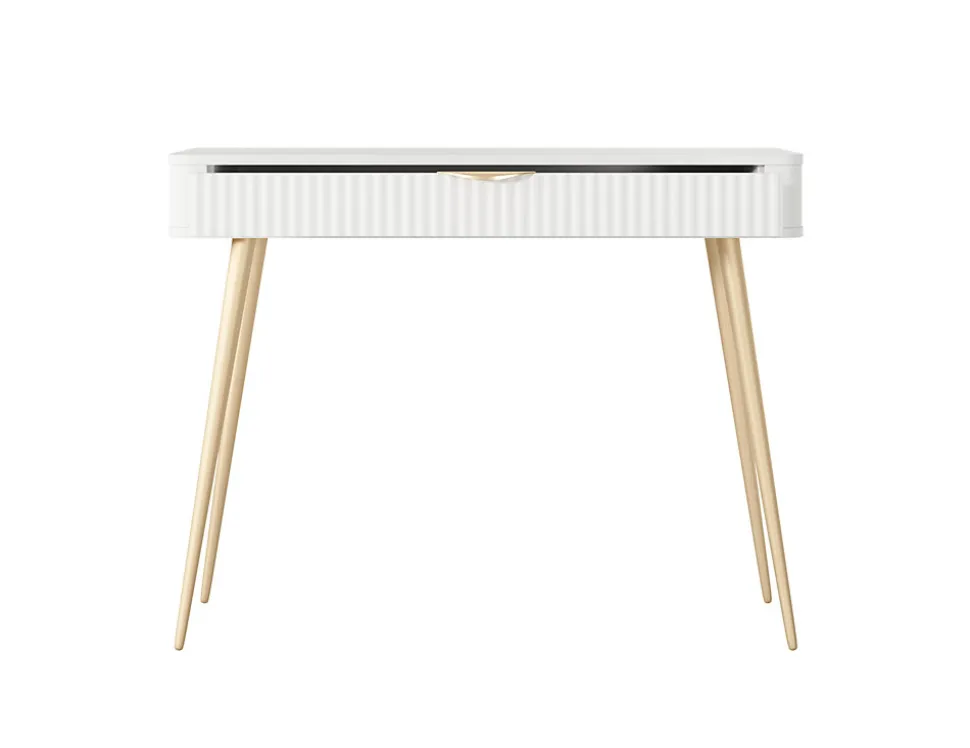 Coiffeuse : Blanc, 100 x 38 x 78 cm