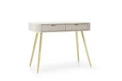 Coiffeuse : cachemire, pieds or, 103 x 80 x 49 cm