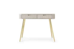 Coiffeuse : cachemire, pieds or, 103 x 80 x 49 cm