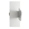 Coiffeuse 100 cm blanche avec miroir LED 3 modes, tiroirs spacieux et caisson coulissant, style moderne