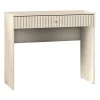 Coiffeuse 1 tiroir beige 92 cm CALETTO