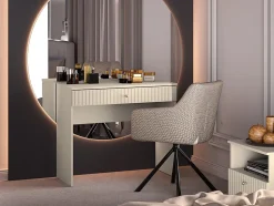 Coiffeuse 1 tiroir beige 92 cm CALETTO