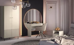Coiffeuse 1 tiroir beige 92 cm CALETTO