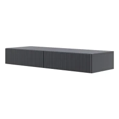 Coiffeuse 1 tiroir suspendue noire 110 cm VELDIO