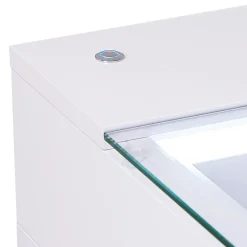 Coiffeuse avec éclairage LED Blanc 92 cm+ 6 Tiroir