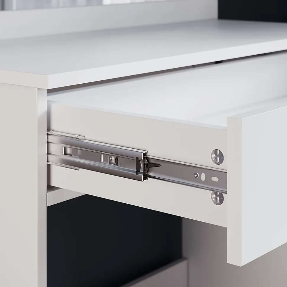 Coiffeuse avec Miroir et Tabouret Blanc 80x40x140cm SIRHONA Ensemble de Coiffeuse Blanche avec Ampoules LED