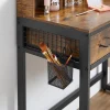 Coiffeuse avec Miroir, Rangements et Tabouret - L90 cm