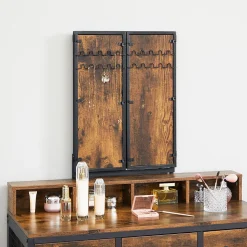 Coiffeuse avec Miroir, Rangements et Tabouret - L90 cm