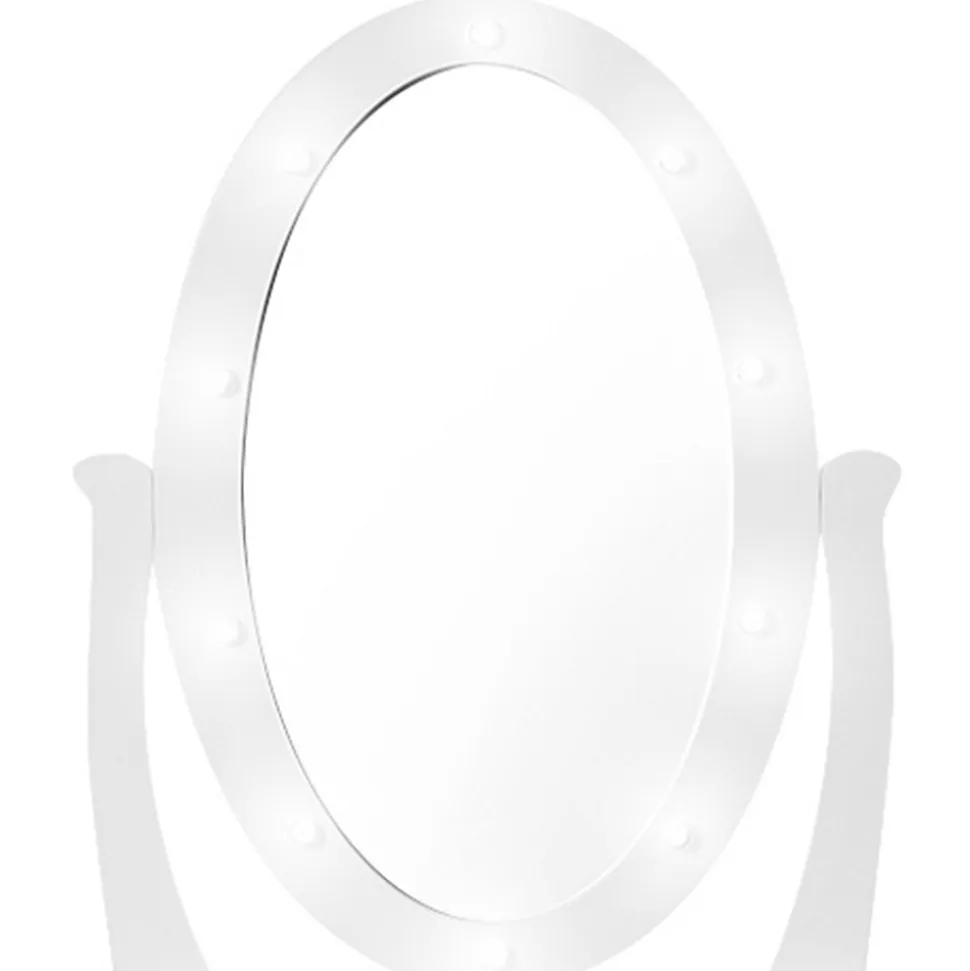 Coiffeuse BELLA avec miroir LED et tabouret
