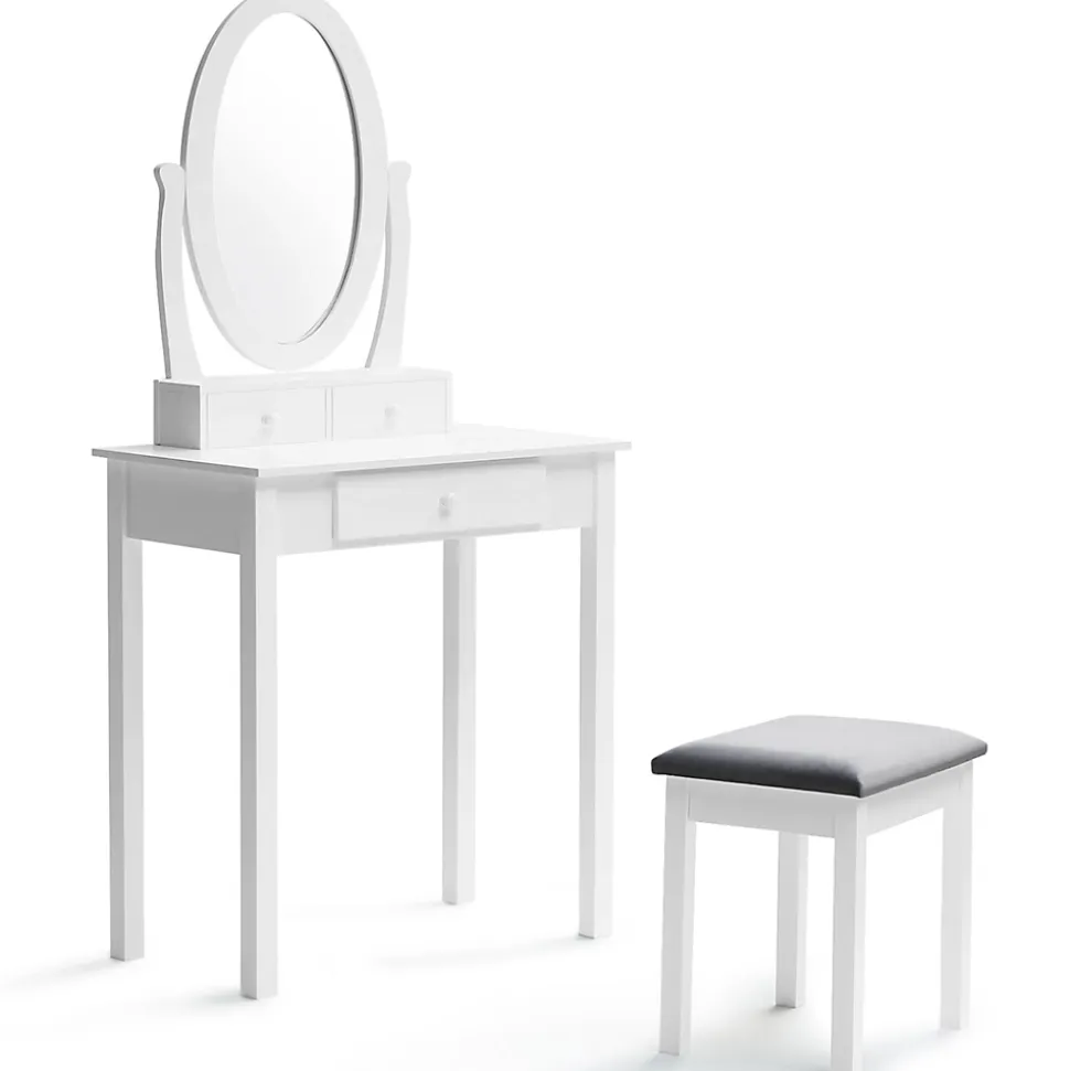 Coiffeuse BETTY avec miroir et tabouret