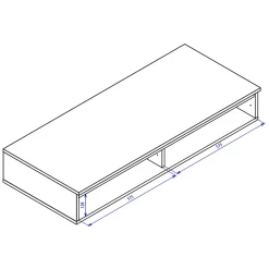 Coiffeuse bureau 2 tiroirs blanc 120 cm BEMMI