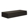 Coiffeuse bureau 2 tiroirs noire 120 cm BEMMI