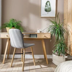 Coiffeuse bureau avec miroir Vox Nature Bois