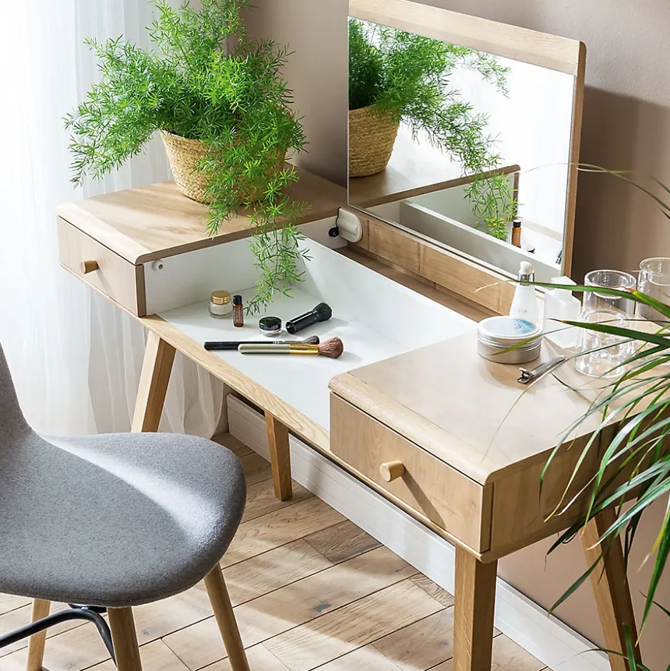 Coiffeuse bureau avec miroir Vox Nature Bois