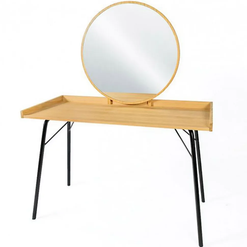 Coiffeuse Design en Bois "Rayburn" 115cm Naturel