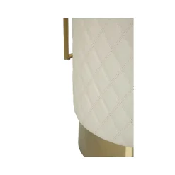 Coiffeuse effet matelassé avec tabouret Sharon