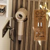 Coiffeuse MDF avec Miroir LED 3 Couleurs, Tiroirs avec Rangement Bijoux, Prises EU + USB, Support Sèche-Cheveux et Banc, Blanc