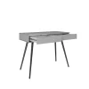 Coiffeuse noire glamour avec pieds noirs, 102 x 80 x 50