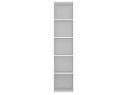 Colonne de rangement blanche 4 tablettes GoodHome Atomia H. 225 x L. 50 x P. 58 cm
