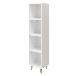 Colonne de rangement sur pieds blanche GoodHome Atomia H. 161 x L. 37,5 x P. 35 cm