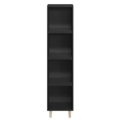 Colonne de rangement sur pied noir GoodHome Atomia H. 161 x l.37,5 x P. 35 cm