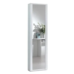 Colonne Multi-Usage Blanc Effet Bois H 182Cm